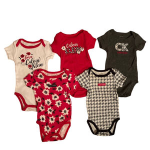 Calvin Klein onsie lot - 0-3M (5 pieces)